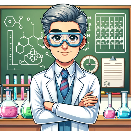 A cartoon drawing of a Chemistry teacher